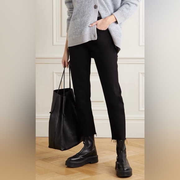 NWT RE/DONE | ORIGINALS High-Rise Stove Pipe Straight Leg Jeans- Black/S… - Picture 1 of 11
